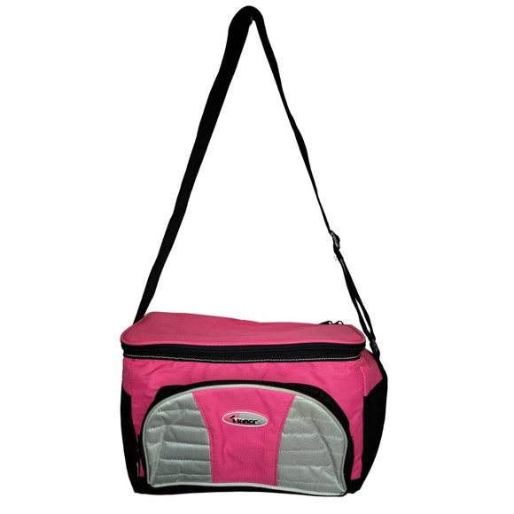 The Fridge Pink/Silver/Black Medium Size Insulated Tote - Picture 1 of 4